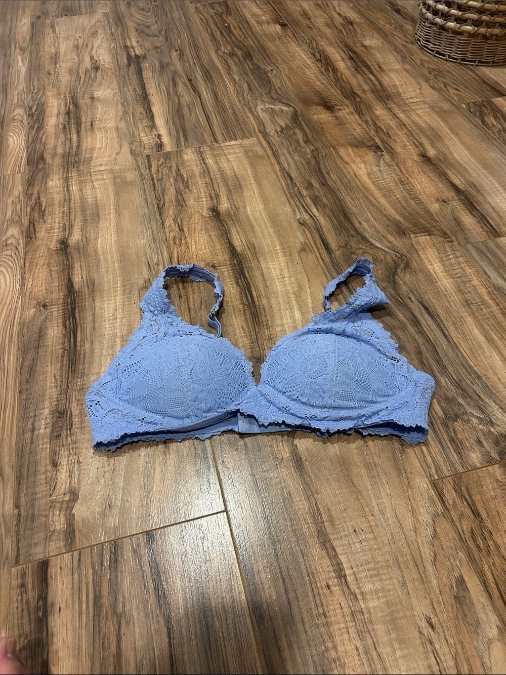 aerie Lace Bralette in Periwinkle Blue